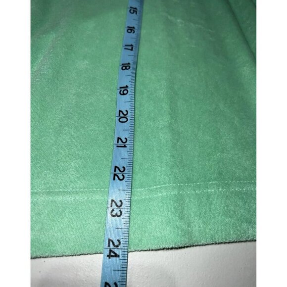 FABLETICS Mint Green Island Terry Boxy Button Up Size Large NWT Tropical Water - Picture 12 of 12